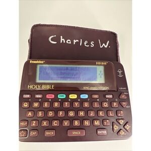 FRANKLIN BOOKMAN Electronic Holy Bible King James Version KJB-640 Vintage Tested